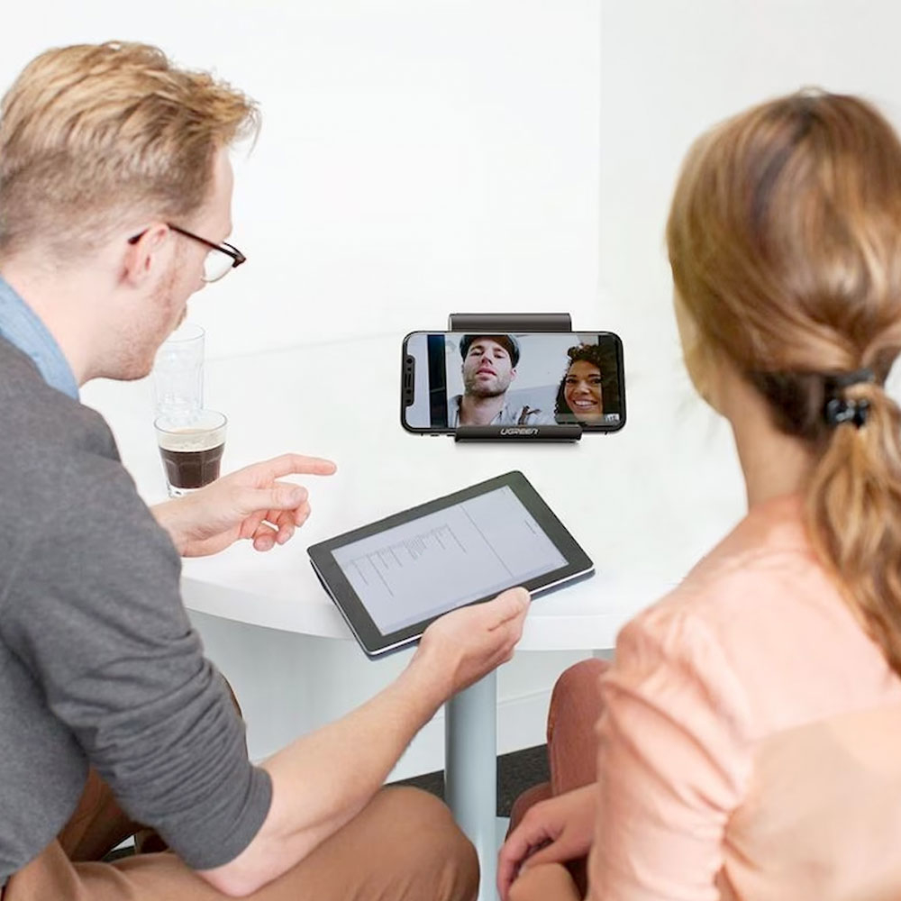 Multi-Angle Phone Stand Universal Smartphone Halterung 15-100° Grad Verstellbarer Tablet Ständer Halter (50747) - Schwarz
