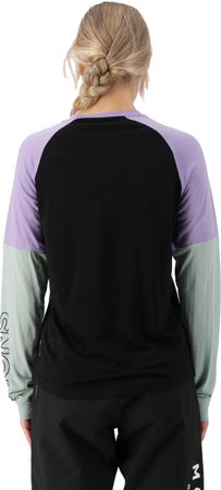 TARN WIND Damen-Merino-Langarmshirt mit Windschutz  glacierlupinblack  S