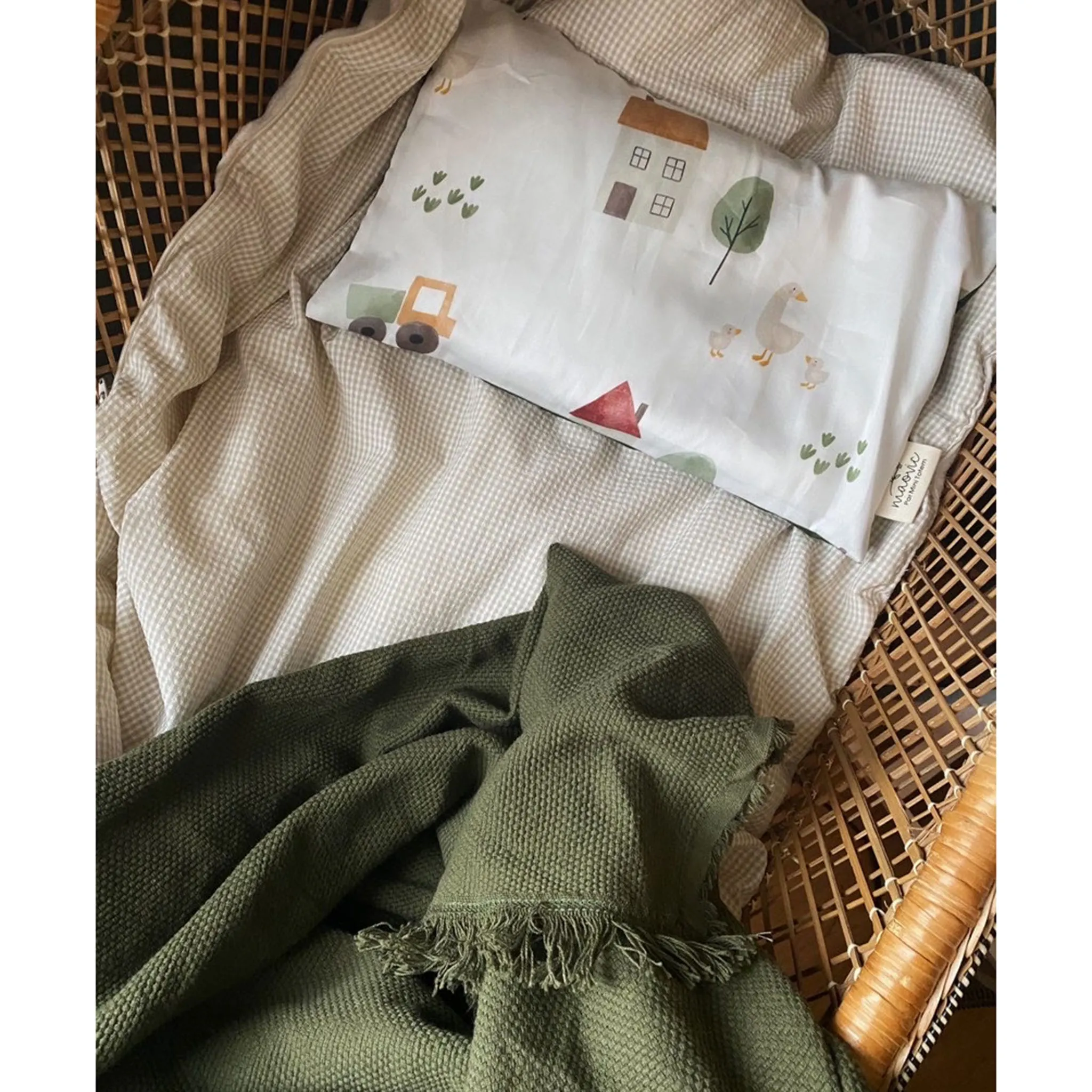 Maovic Oreiller pour Enfant - Ferme