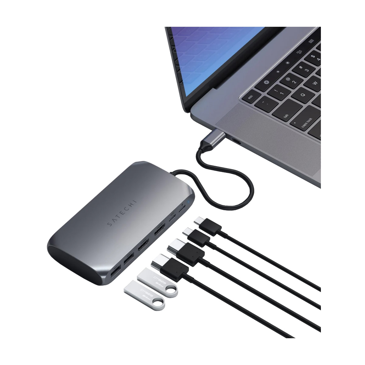 Satechi USB-C 6-i-1 USB-hub