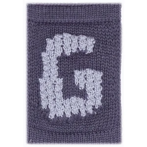 Strikket Bogstav Blue - Smallstuff → Luksusbaby.dk