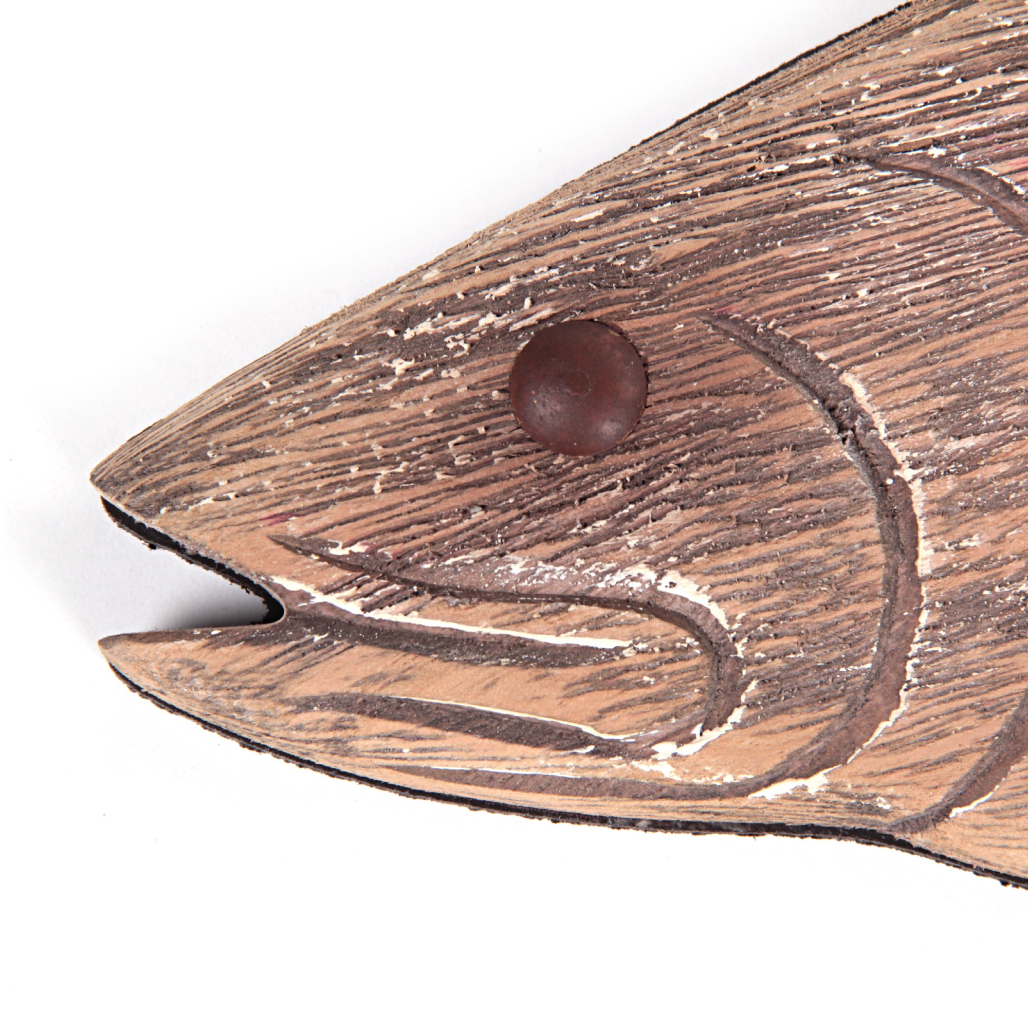 Wandbild 'Forelle', braun, B 58 cm, H 22 cm, L 3 cm von fischer's lagerhaus