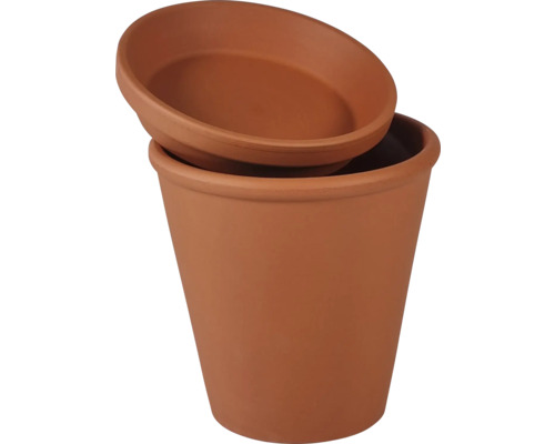 AquaSafe waterdispenser 13,9 cm terracotta, set van 2