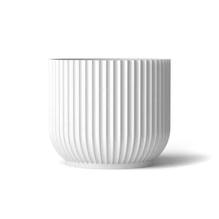 Lyngby Porcelæn - Blumentopf, weiss, L