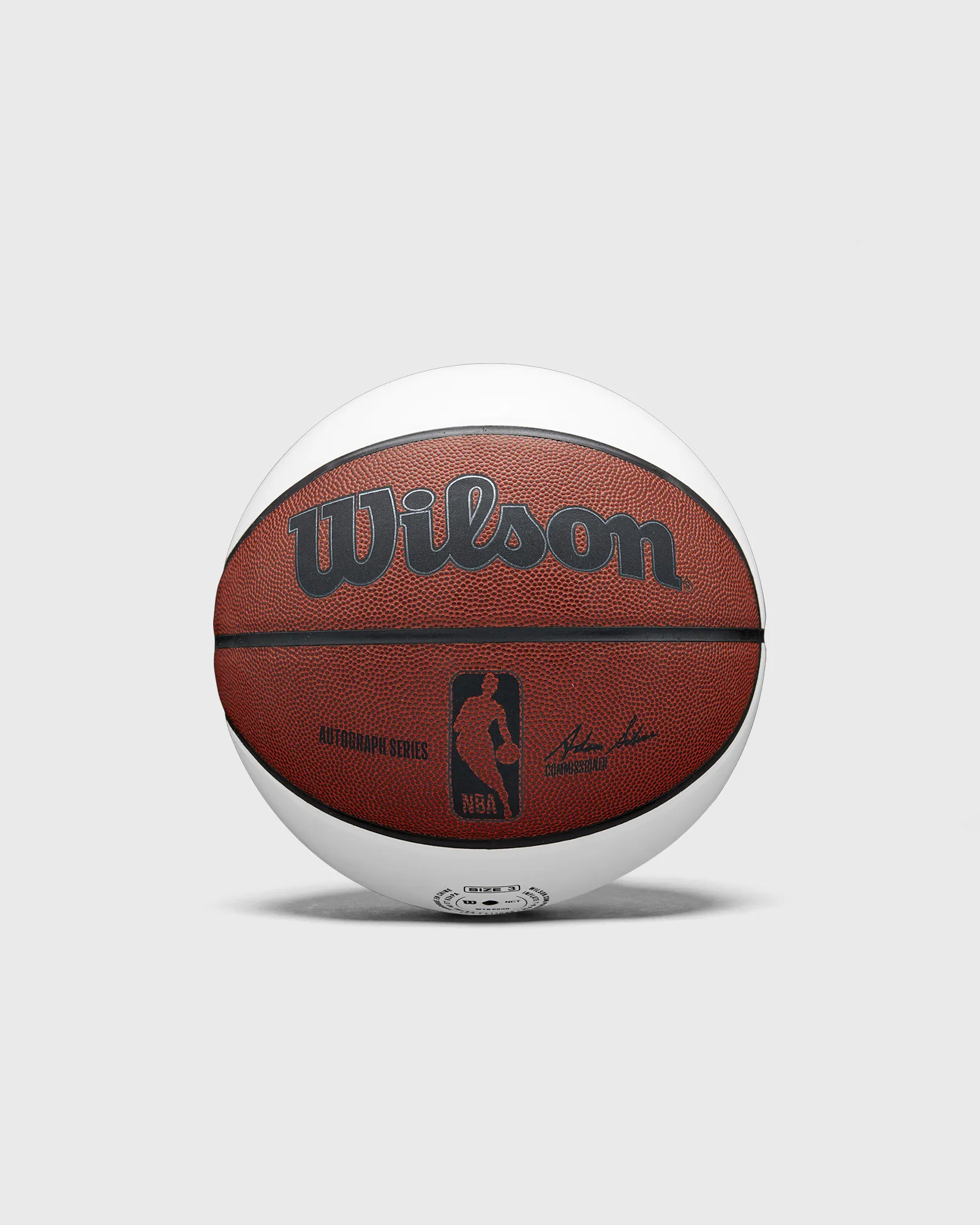 WILSON NBA AUTOGRAPH BASKETBALL ADAM SILVER SIZE 3