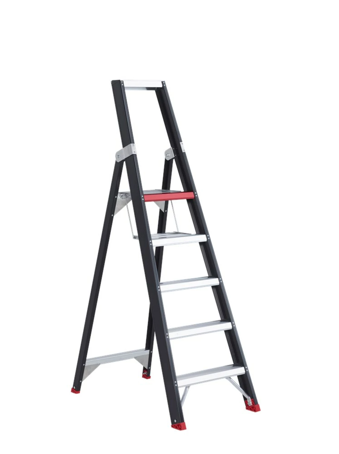 Altrex Taurus TGB 5 Trap - Enkel - Aluminium met coating - 5 treden - max. werkhoogte 3.20 m.