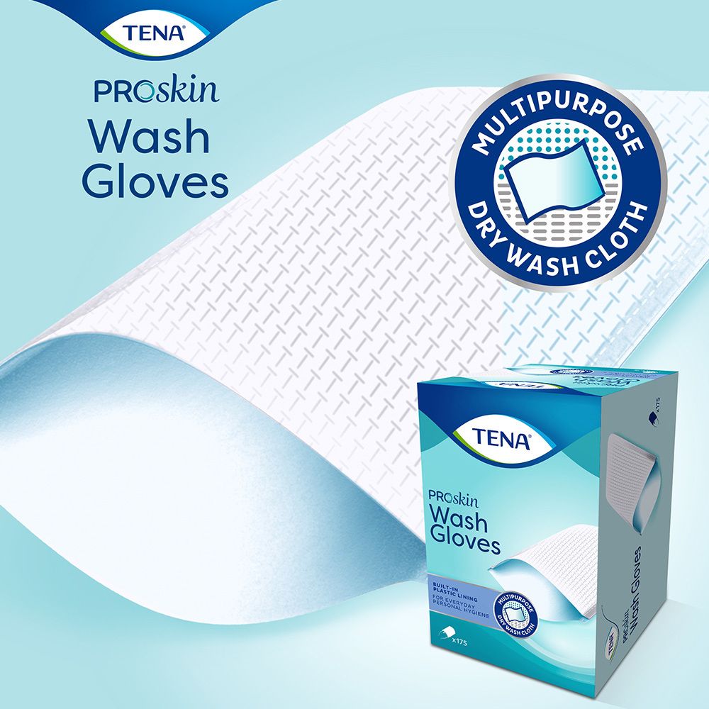 TENA Wash Glove mit Folie