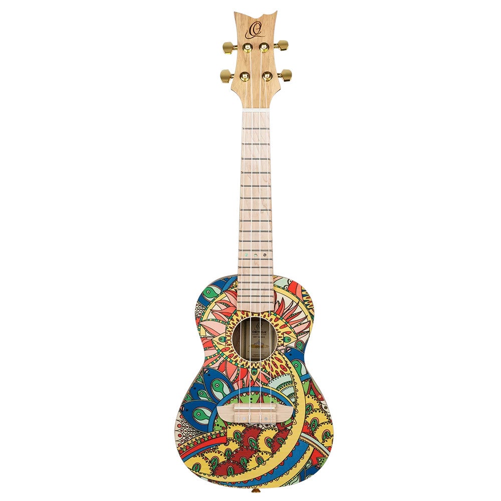 Ortega RUAR-MI Art Series Concert Size Ukulele Mystic India concert ukelele