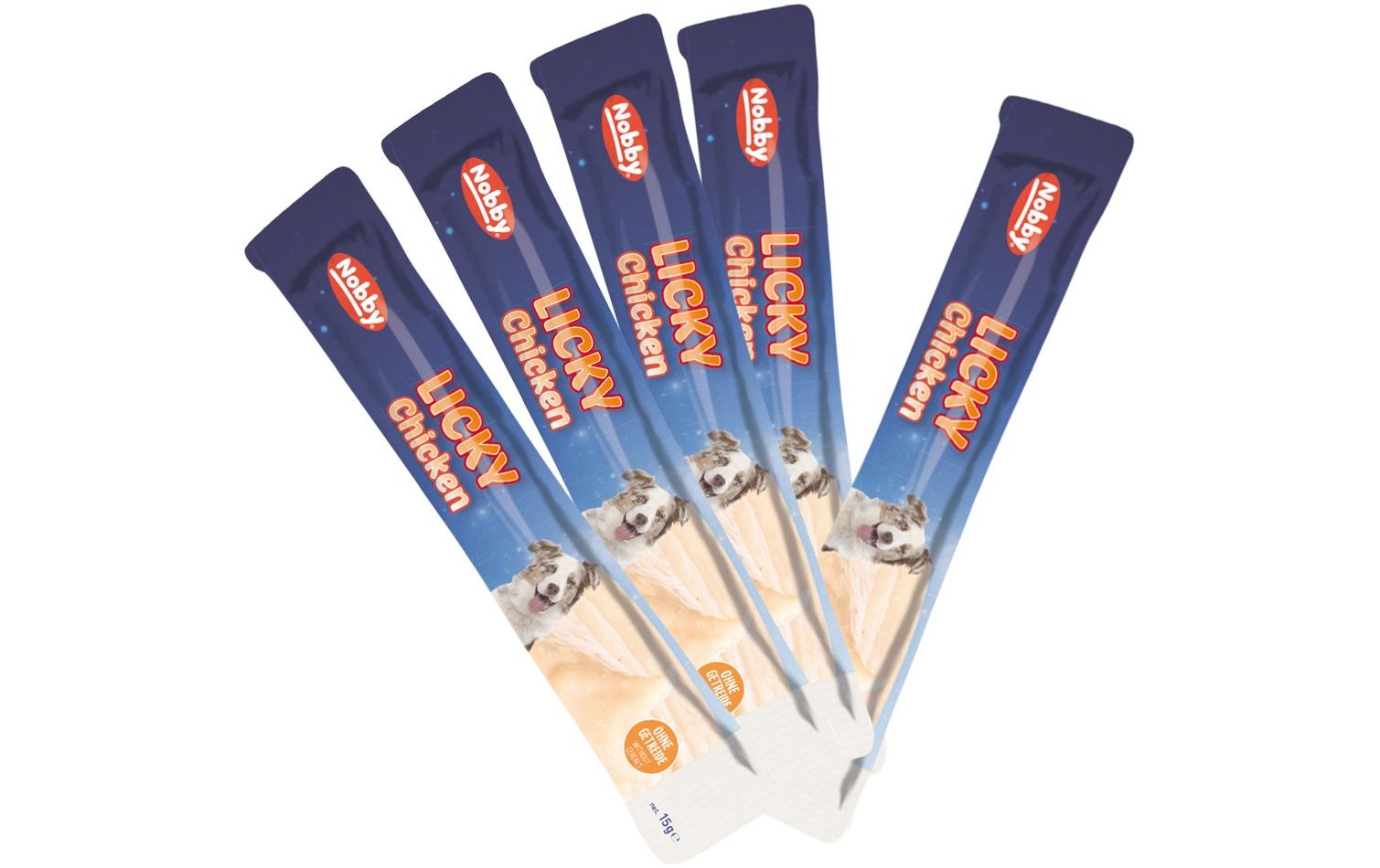 Leckerli StarSnack Licky Chicken, 5 x 15 gSnack für Hunde