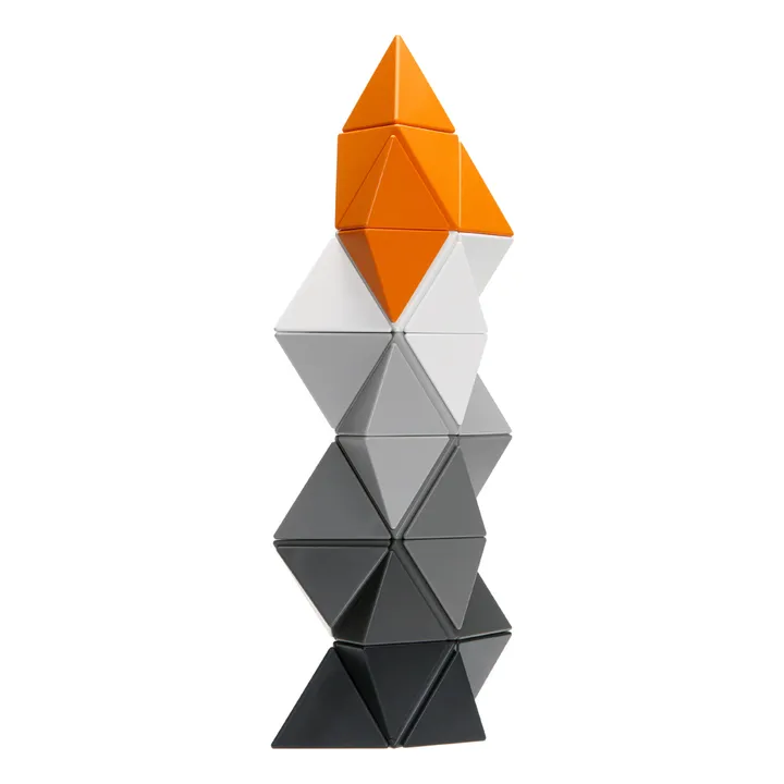 Trido Jeu de construction magnétique Greyscale - Set de 36 pièces