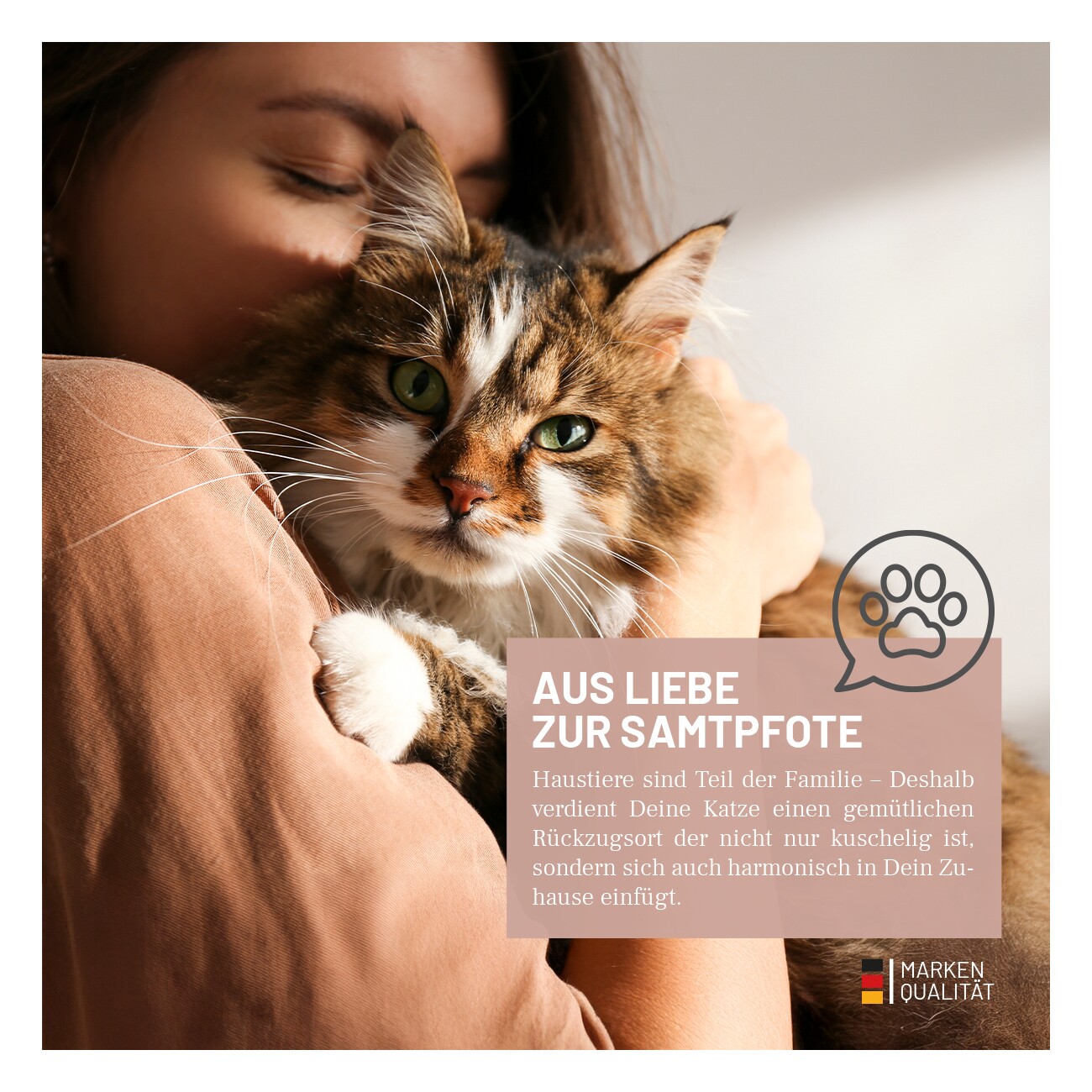 REAVET Samtpfoten-Nest Katzenbett
