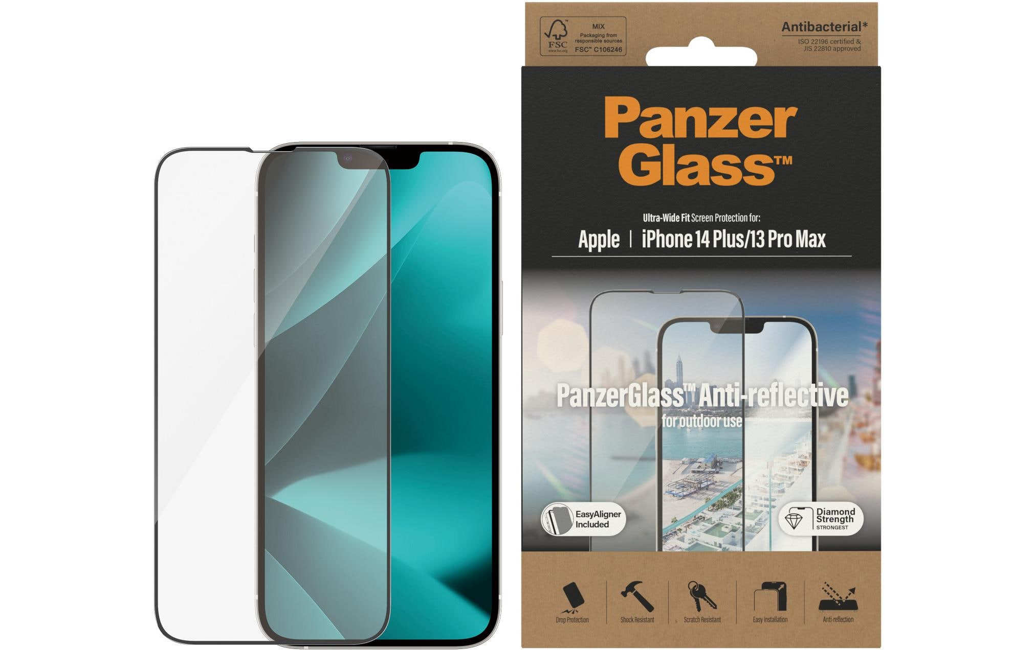Displayschutz Ultra Wide Fit Anti Reflective iPhone 14 PlusAnti Reflective Schutzfolie mit Applicator für das Apple iPhone 14 Plus/iPhone 13 Pro Max