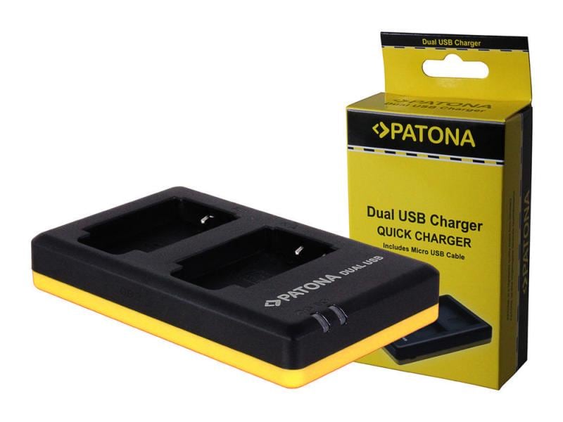 Patona Ladegerät Dual LP-E6 Für Canon LP-E6 Akkus