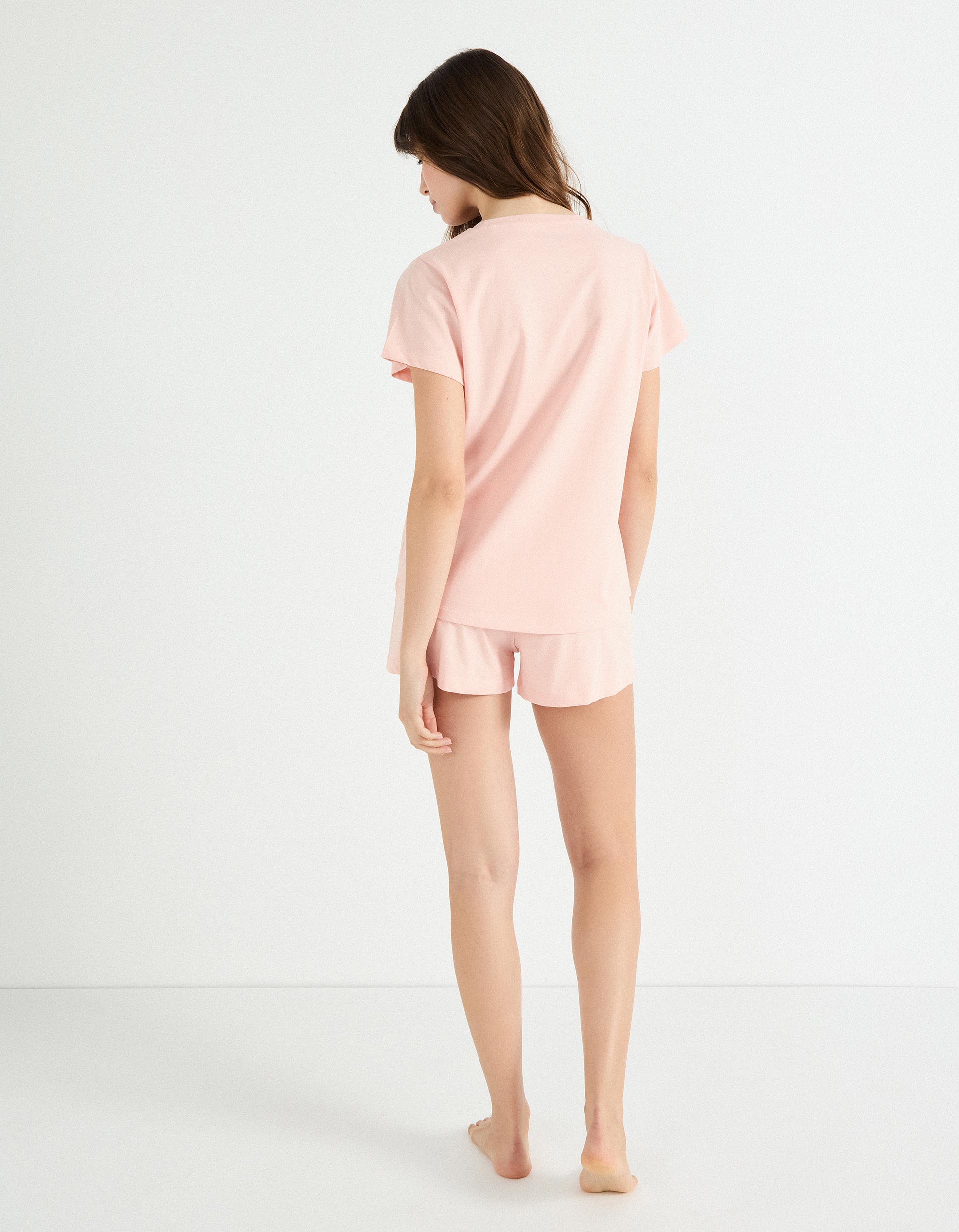 Pijama Jersey, Mulher, Rosa Claro