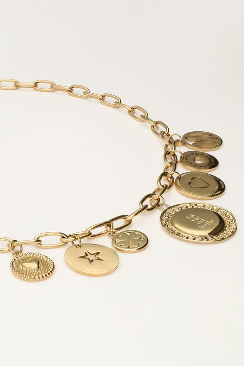 Starry bedel ketting met munten