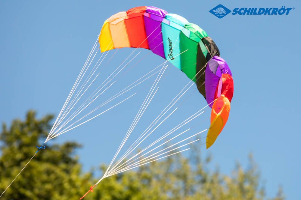 Schildkröt Funsports - Dual Line SPORT KITE1.3, incl. Carrybag, Rainbow