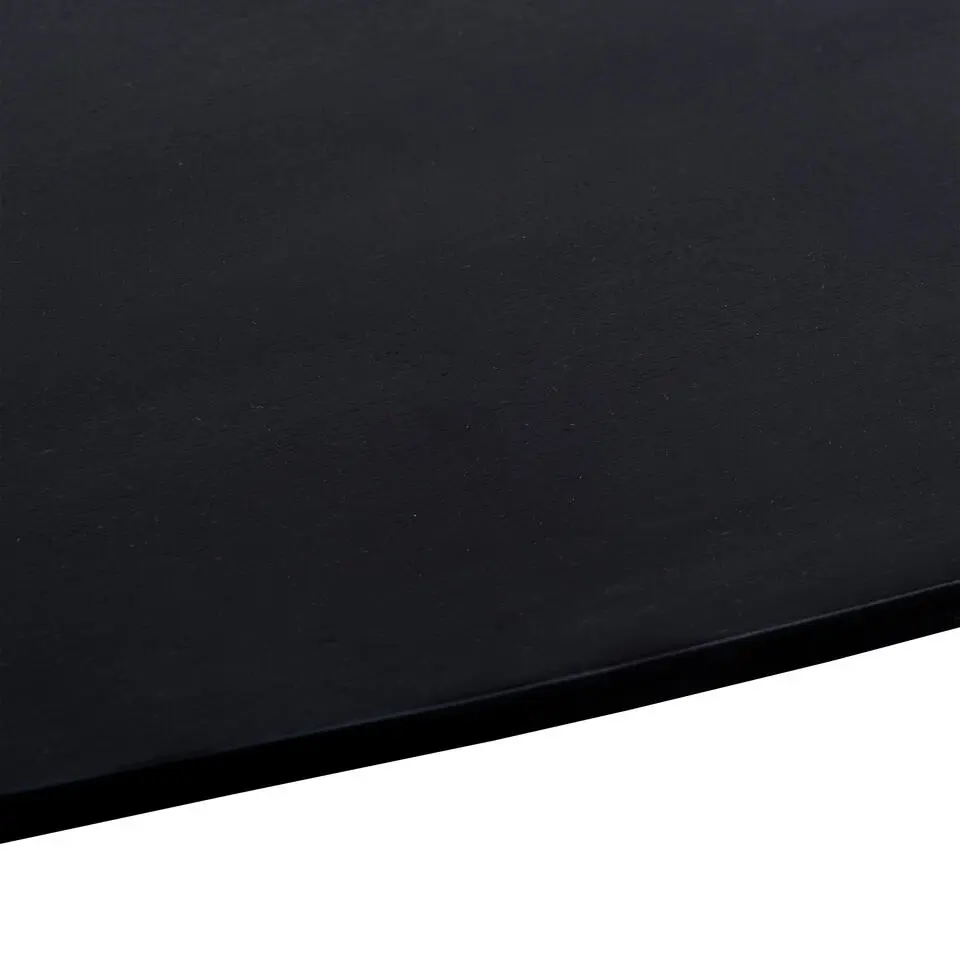 QUVIO Eettafel Sofia – Ovaal – 220x100 cm – Kruispoot – Zwart