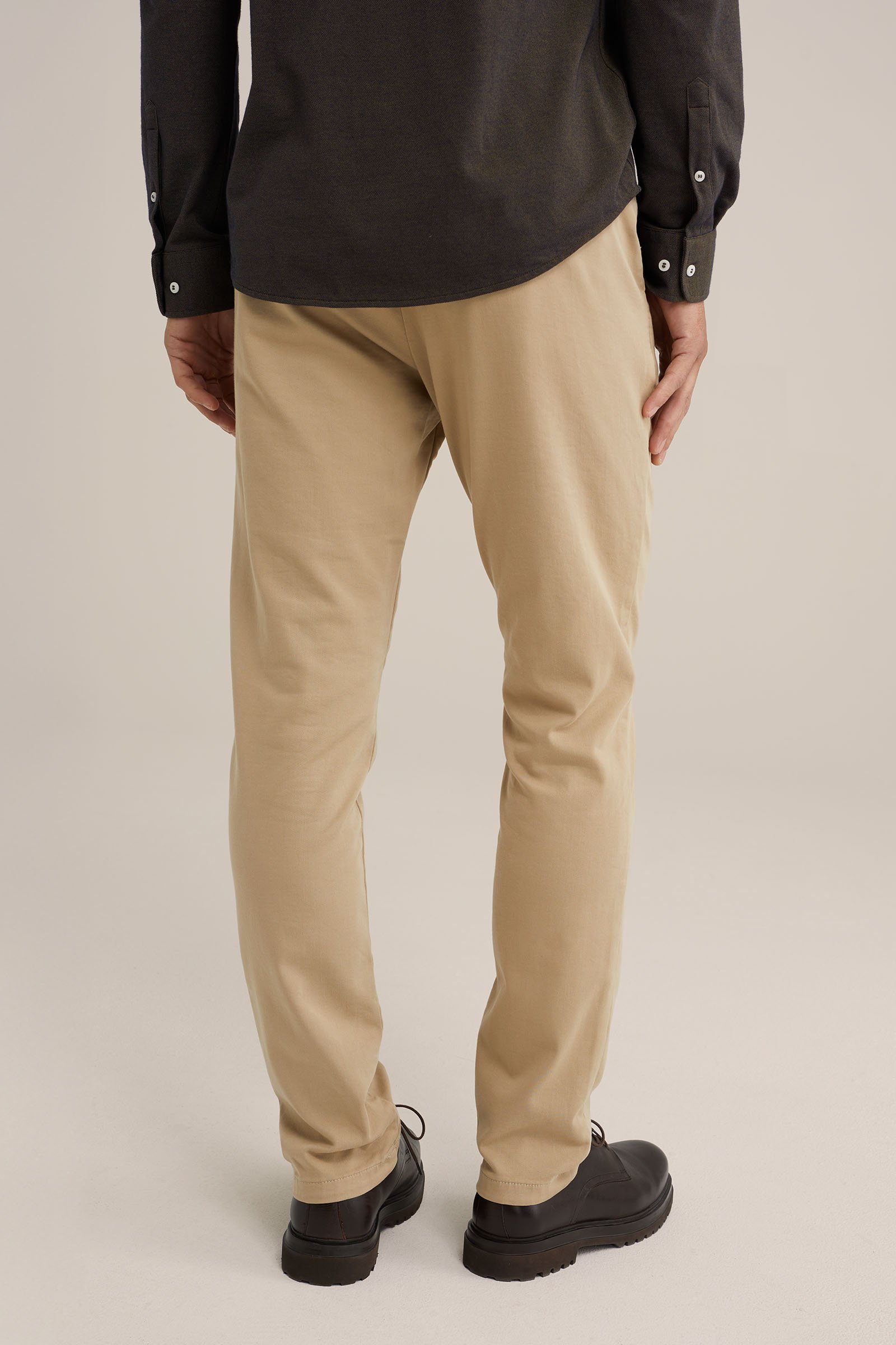 slim fit chino van jog kwaliteit Fundamentals Beige