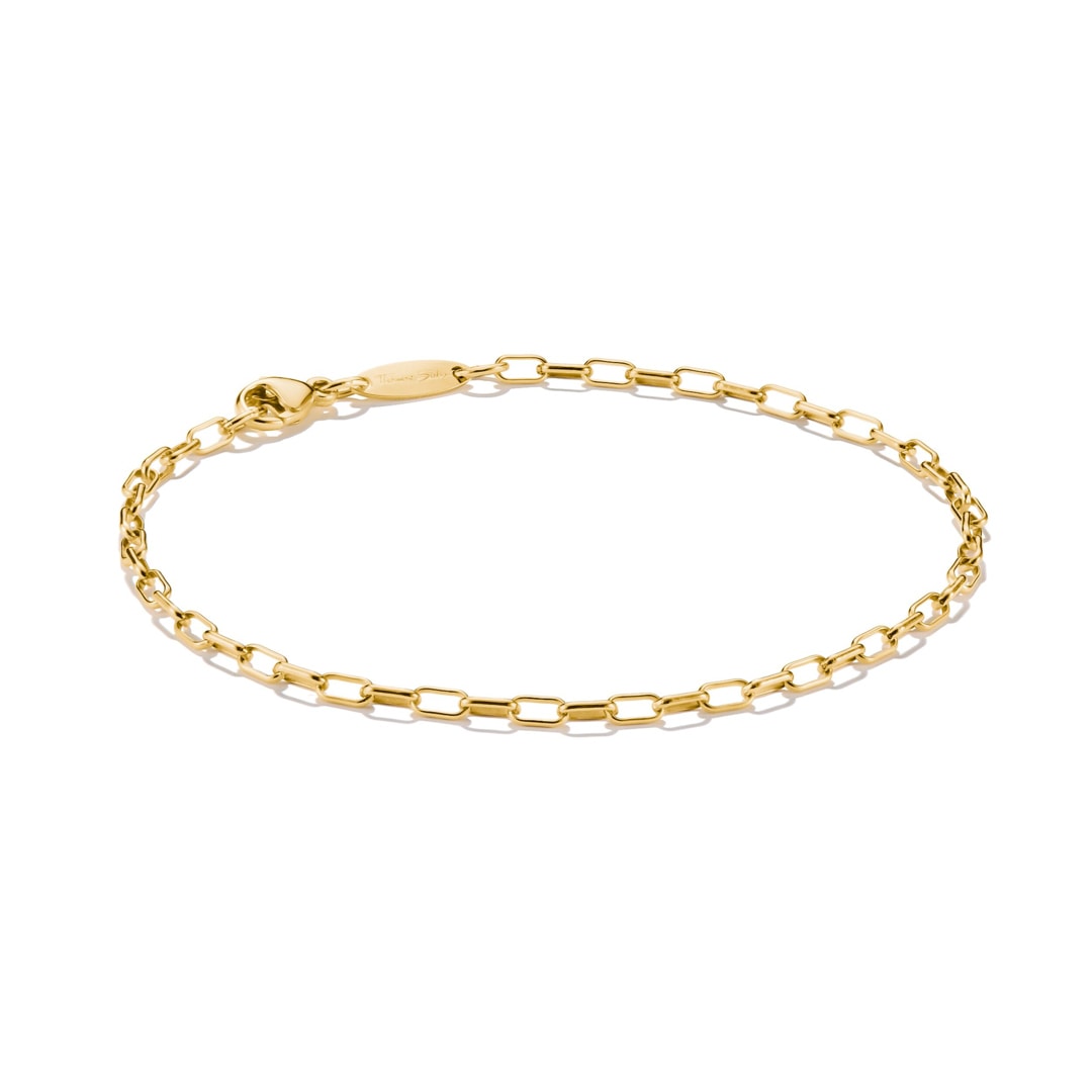 Thomas Sabo Charm Club Original-Armband Paperclip vergoldet