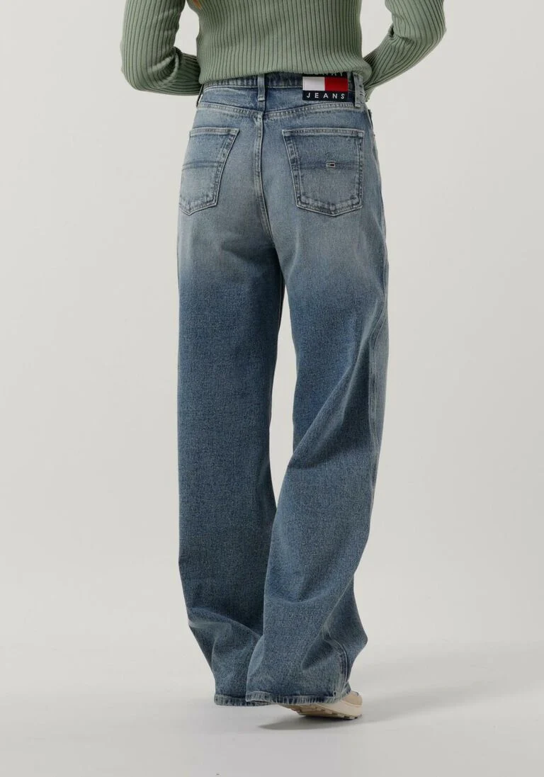 TOMMY JEANS blauwe tommy jeans wide jeans claire high rise wide cf8012