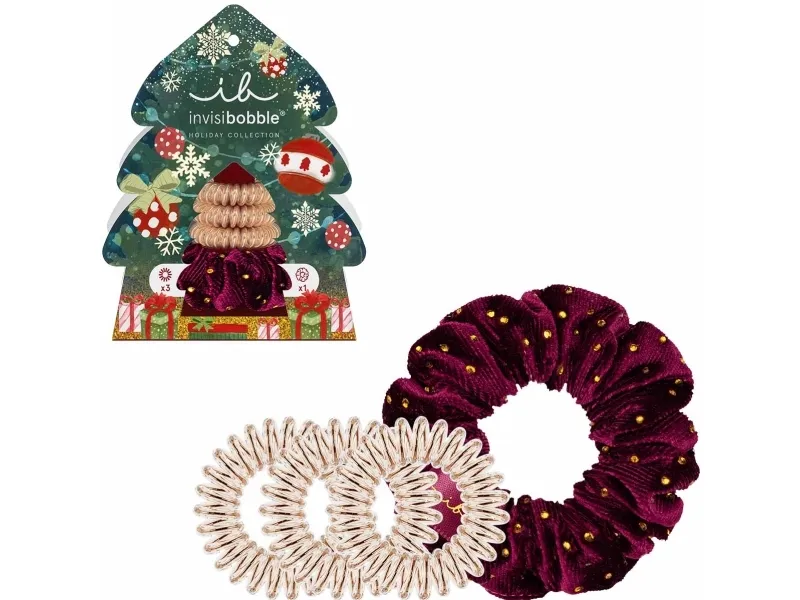 Invisibobble X-Mas Good Things Come In Trees Set - - 4 piece