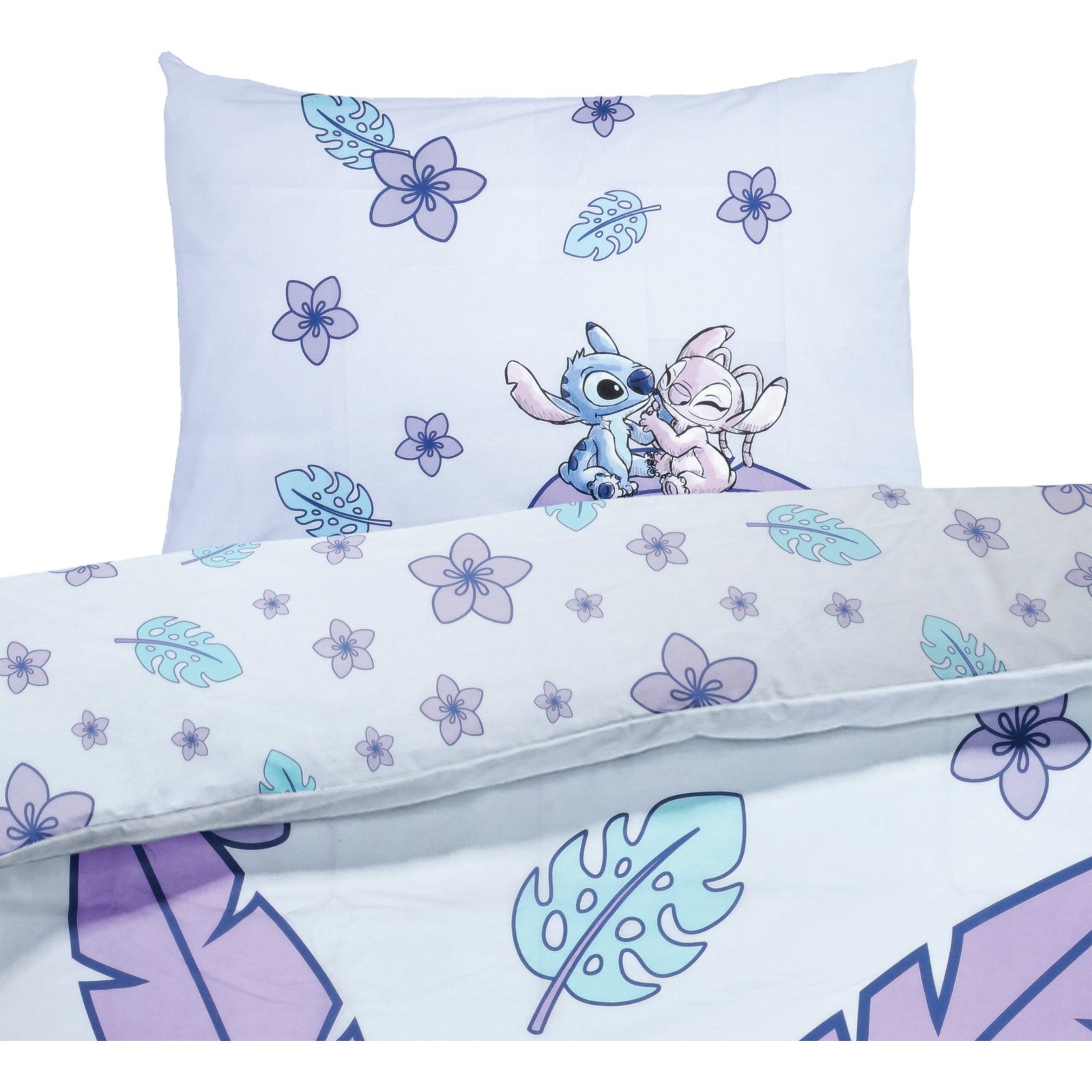 Bettwäsche Renforcé Stitch und Angel violett