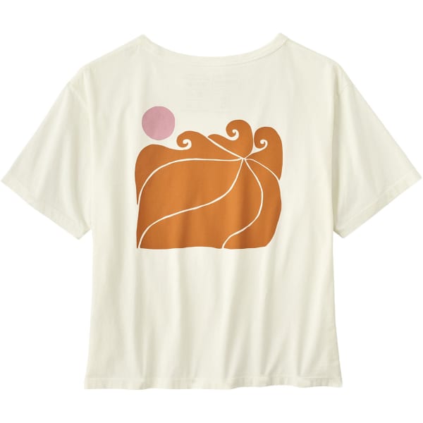 T-shirt PATAGONIA W'S SUNRISE ROLLERS ORGANIC EASY CUT TEE BIRCH WHITE