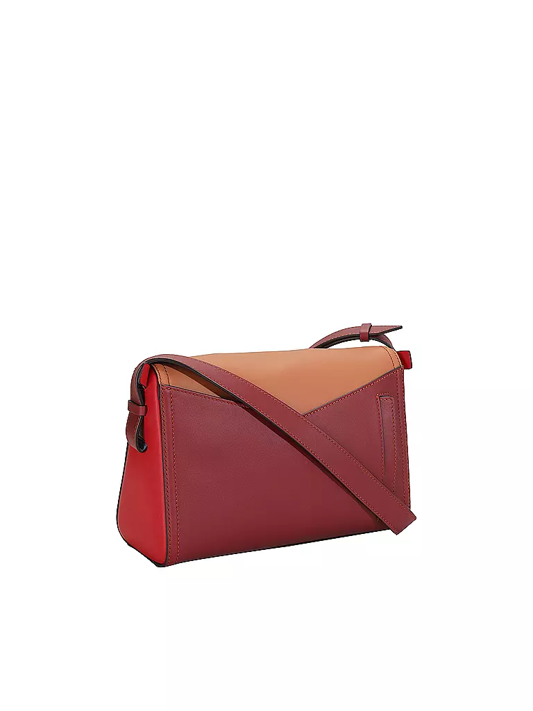 MCM Ledertasche - Umhängetasche DIAMNAT Small  dunkelrot