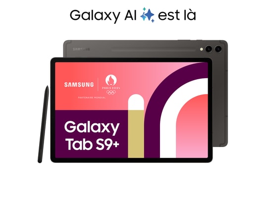 SAMSUNG - Tablette tactile Galaxy Tab S9+ 12.4'' Wifi 256 Go Anthracite
