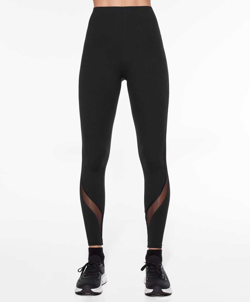 Leggings de compressão em malha nos tornozelos com altura de 65 cm