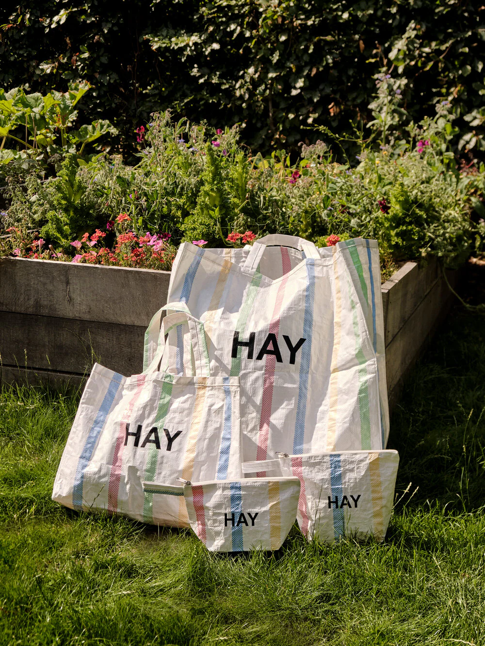 HAY  Candy Stripe Shopper, Medium - Multi