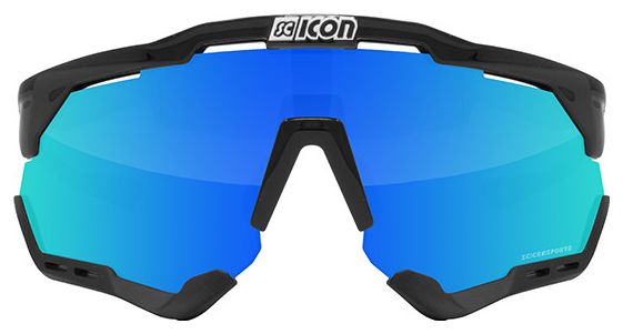 Lunettes SCICON Aeroshade XL Noir / Multimirror Blue