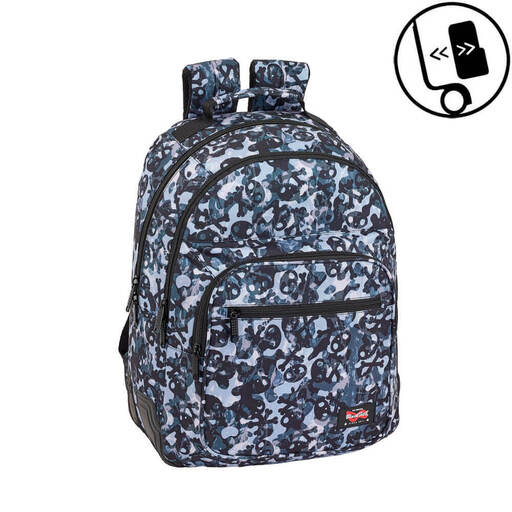 Mochila Blackfit8 Caveiras Reforçada Duplamente