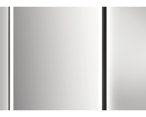 LED-lichtspiegel Chrystal Juno 2.0 zwart 45 x 75 cm