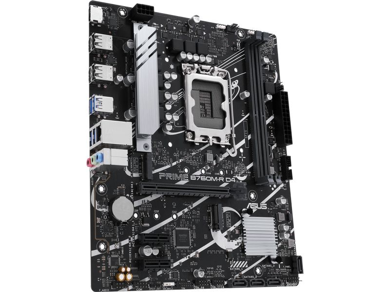 ASUS Mainboard Prime B760M-R D4 Micro-ATX Motherboard mit LGA 1700 Sockel