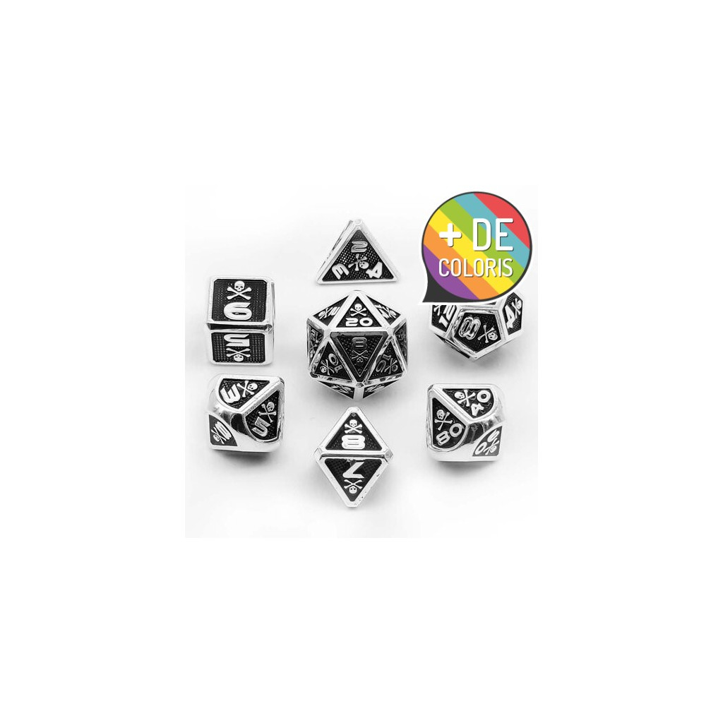 Set de 7 Dés JDR Répliquant : Piraterie
