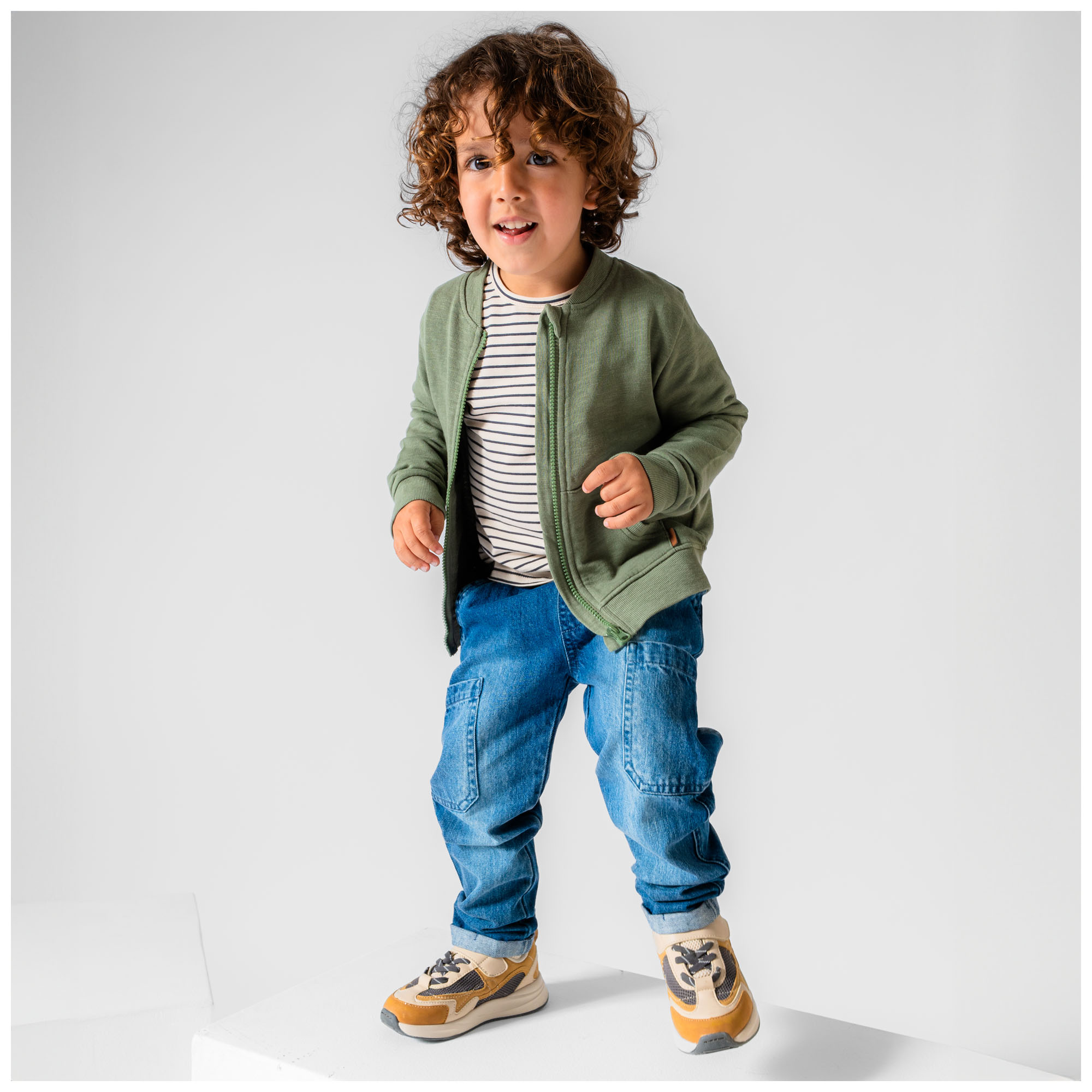 Prénatal peuter broek  effen denim