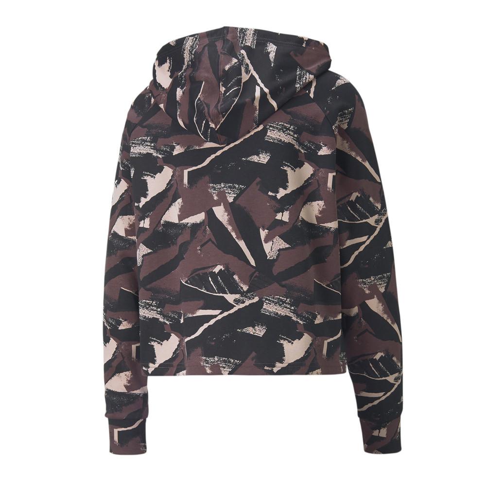 Puma Sweat à Capuche Prune Femme Puma Aop