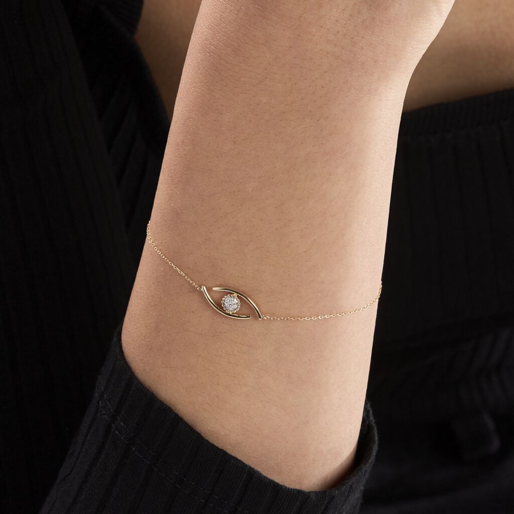 Bracelet Irlana Or Jaune Diamant