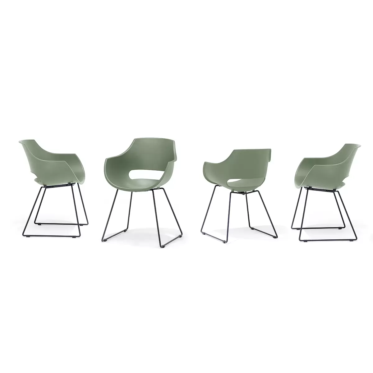 Stuhl 4er Set Rockville Rosa