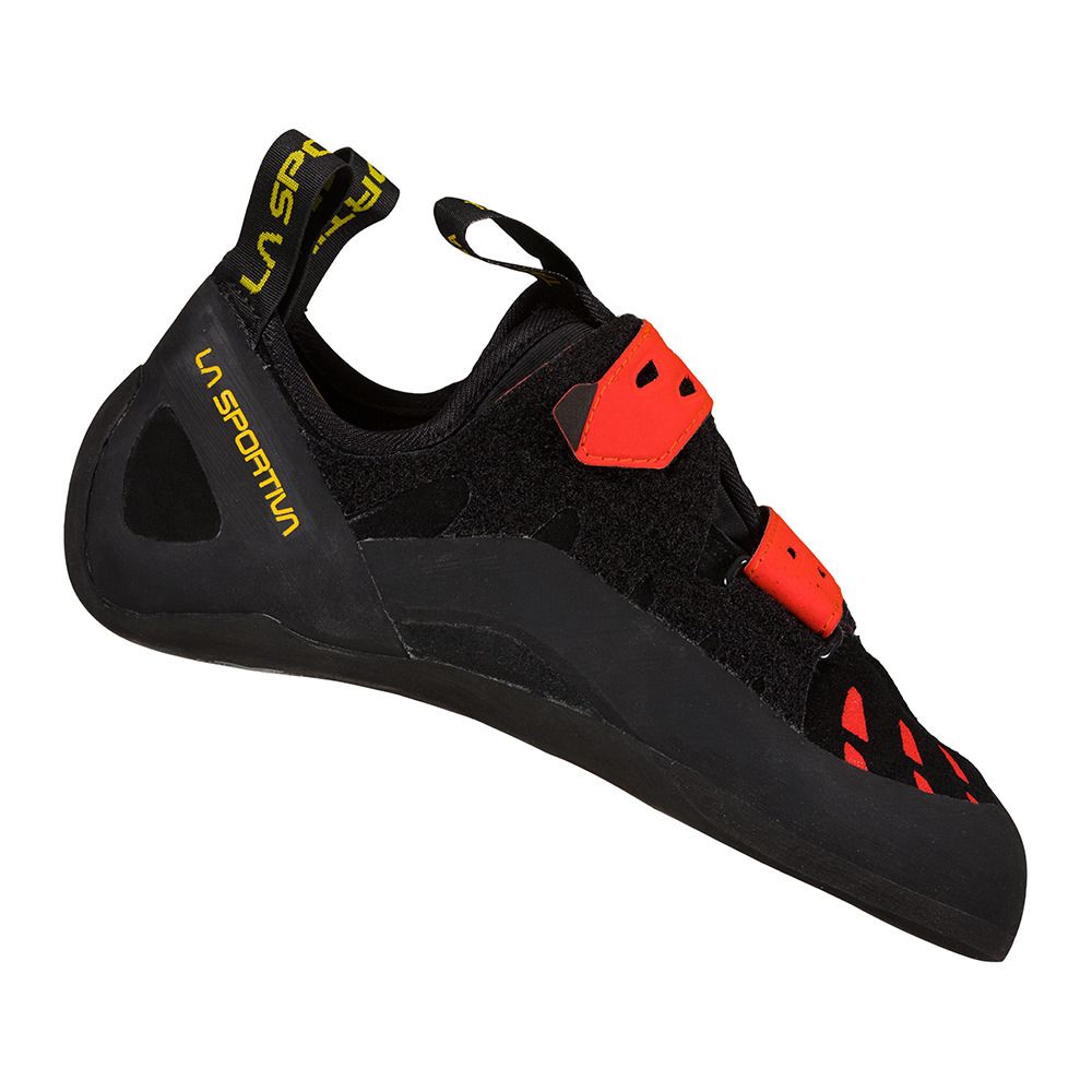 La Sportiva TARANTULA - Chaussons escalade Homme black/poppy