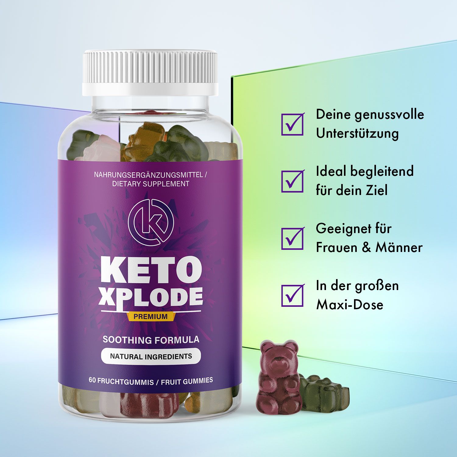 KetoXplode Fruchtgummis - Mit Gummibärchen zum Ziel