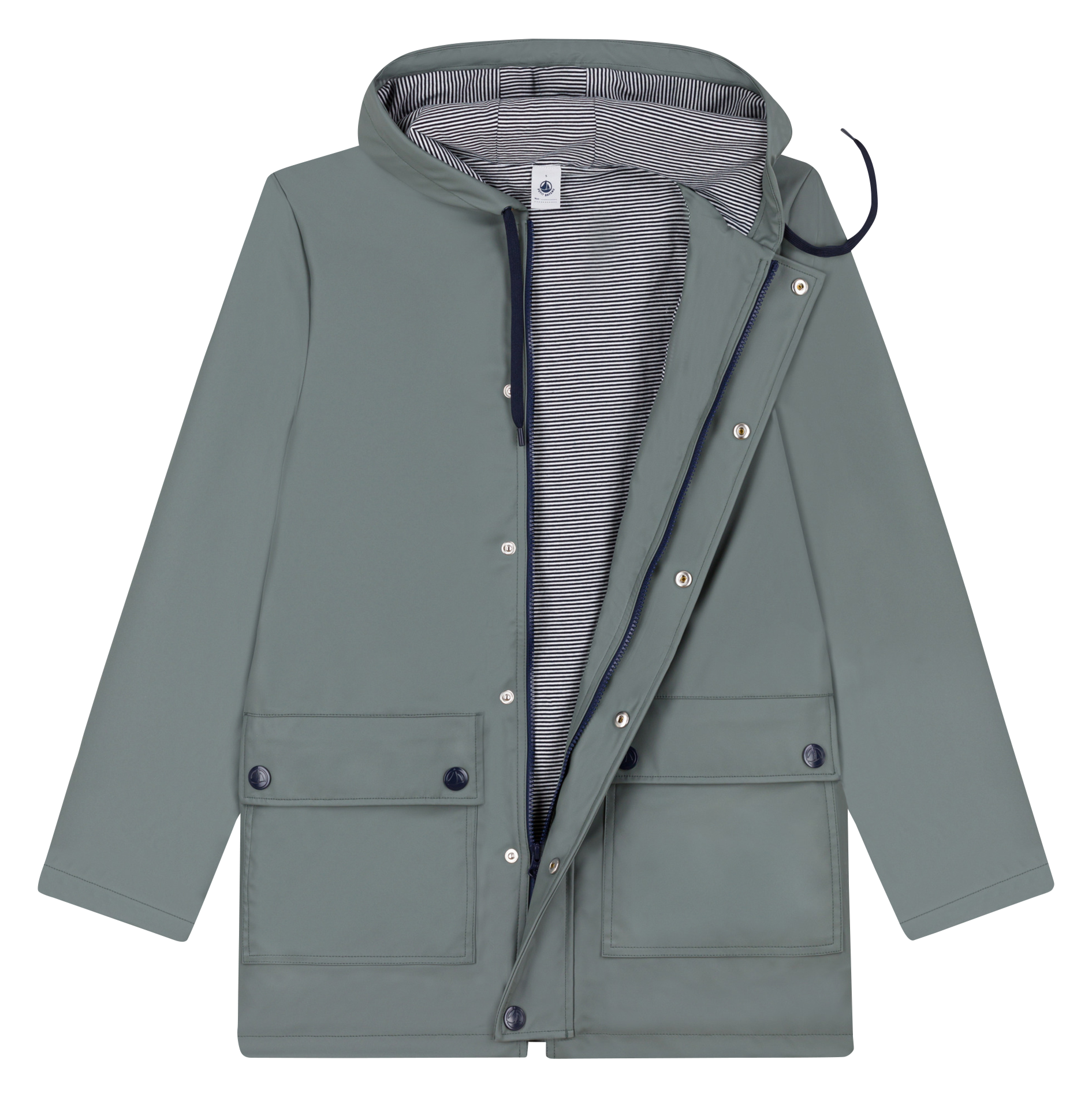 Imperméable à capuche | Vert