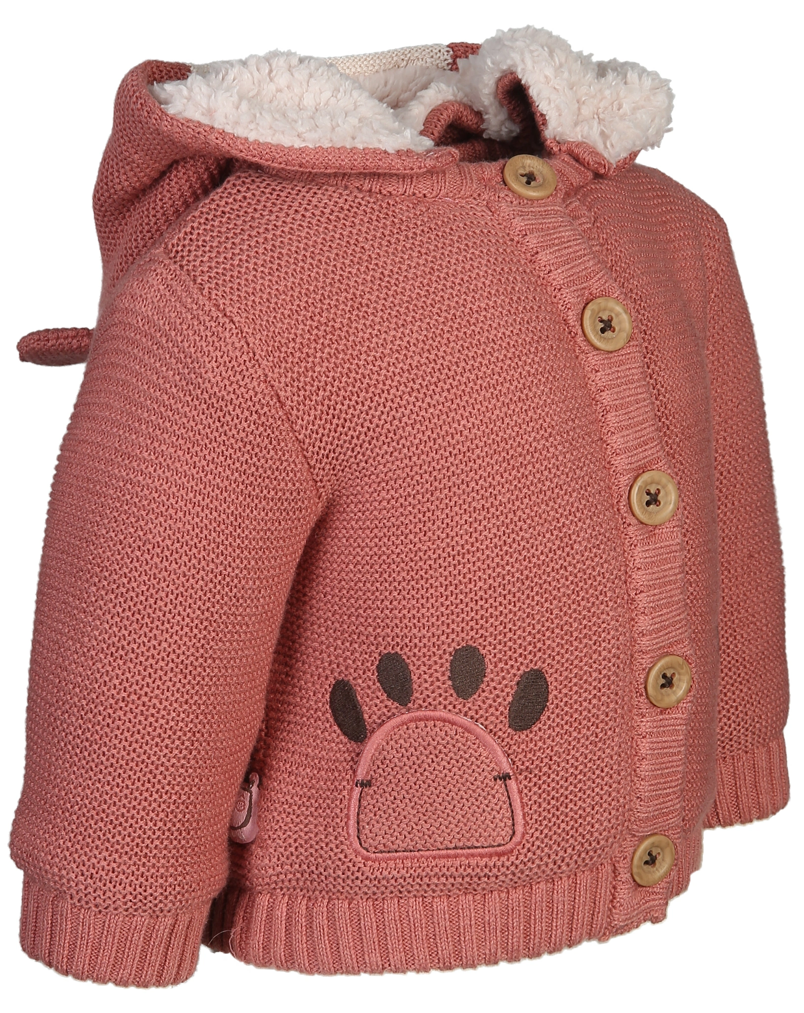 Strickjacke PATAS mit Kapuze in cedro