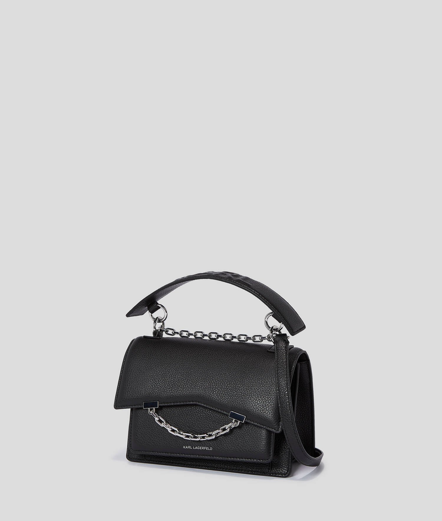 SAC PORTÉ ÉPAULE K/SEVEN EN CUIR GRAINÉ - Noir