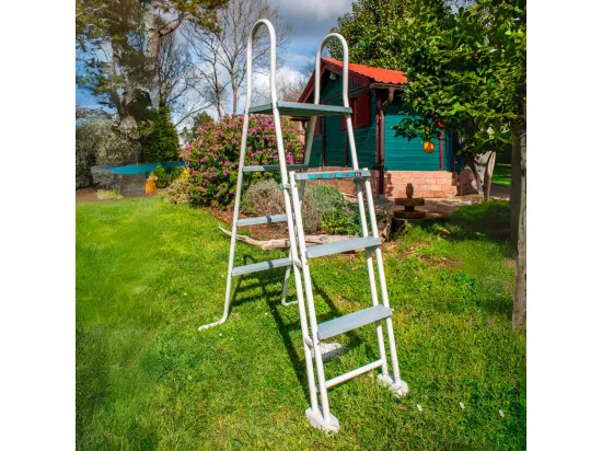 Piscine acier blanc Fidji ronde 3,20 x 1,22 m - Gré
