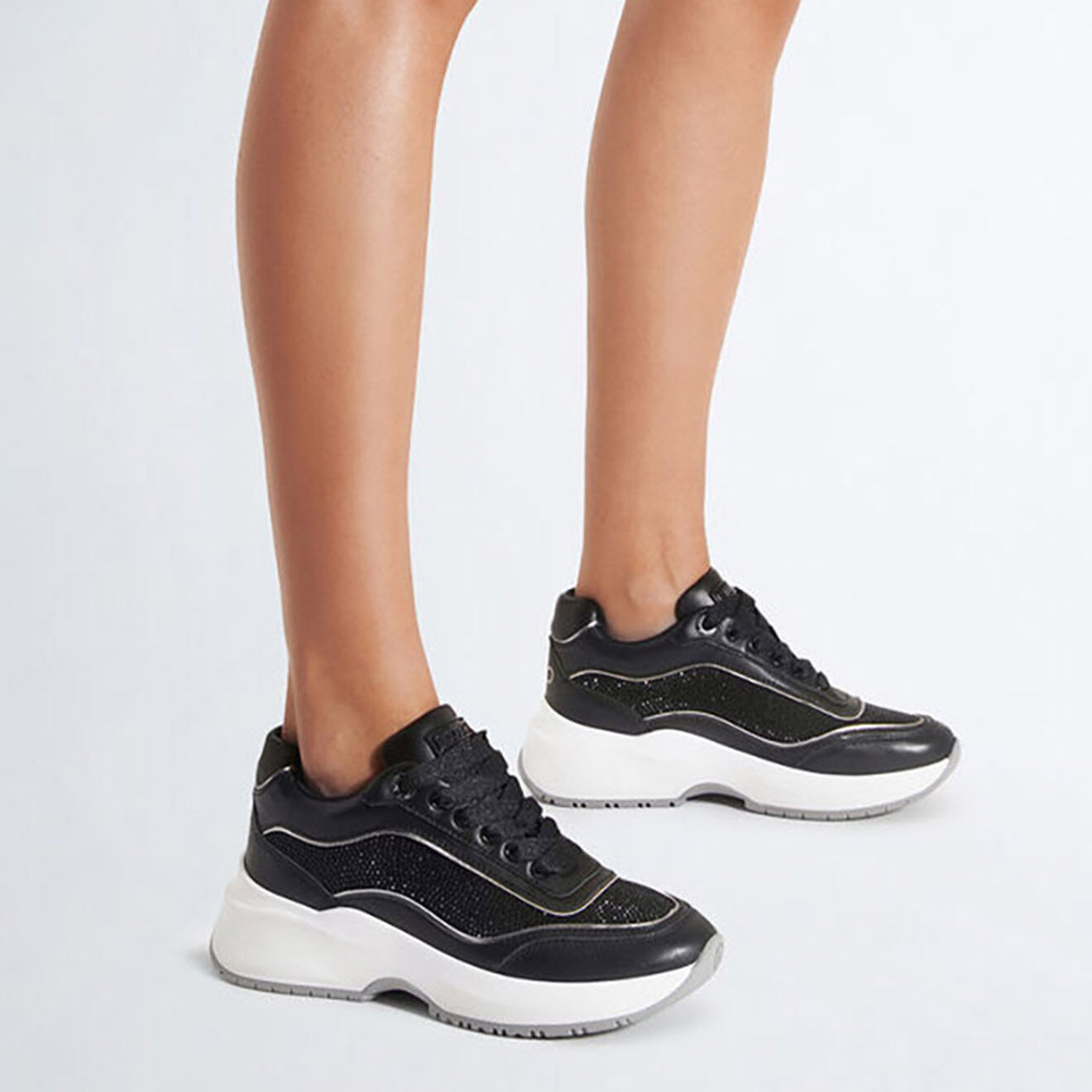 Liu-Jo Sneakers en Cuir Alizée noires