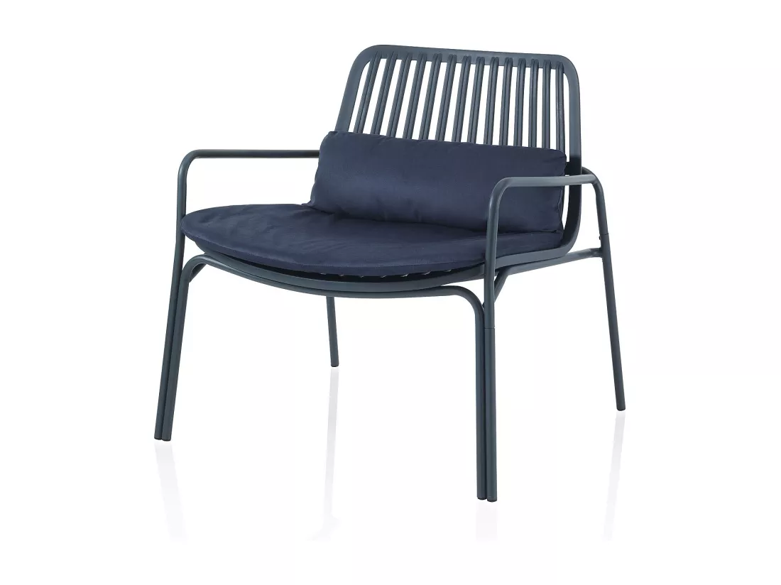 Set de 2 Chaises d'intérieur/extérieur AGNES bleu