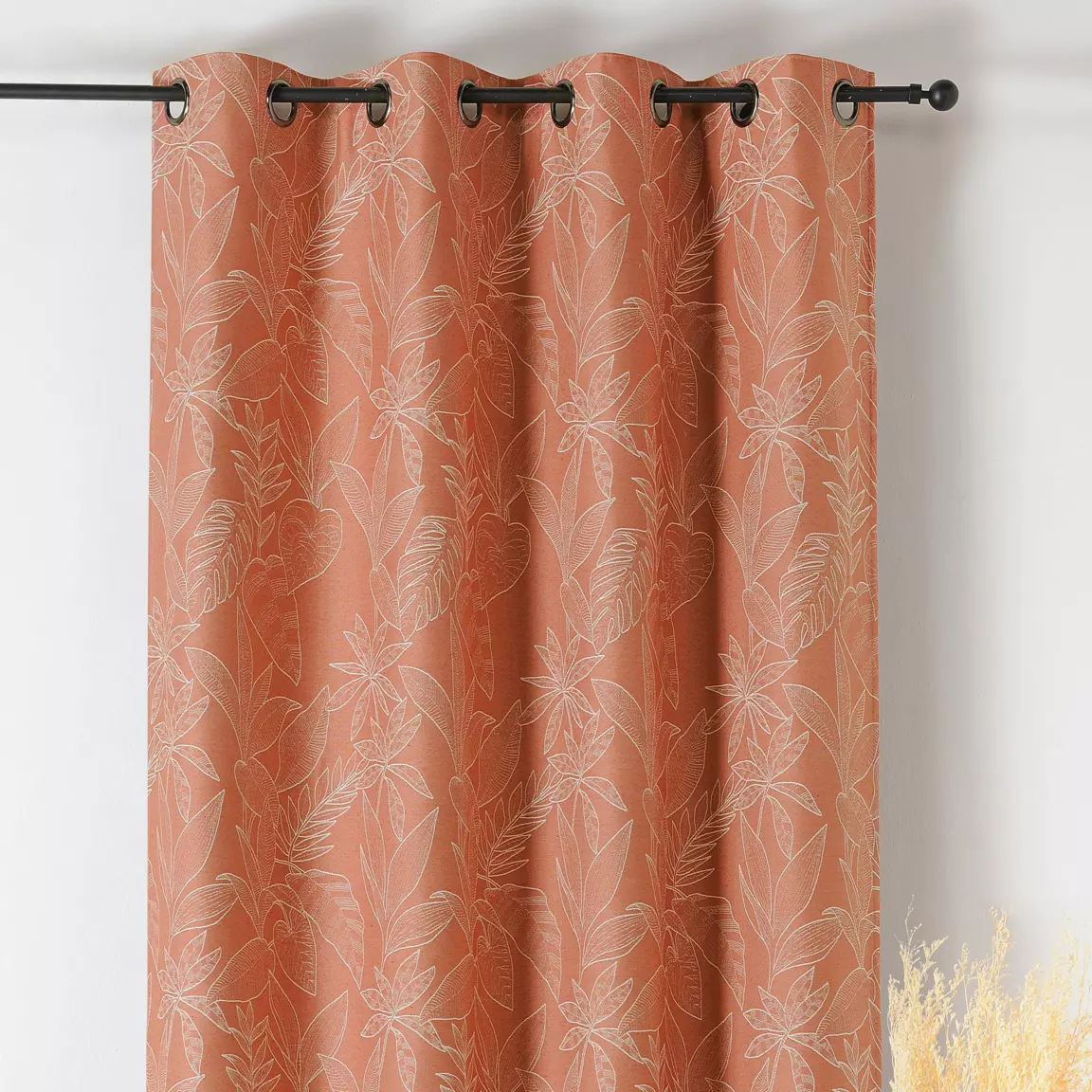 Rideau obscurcissant isolant (140 x 240 cm) Bengale Terracotta