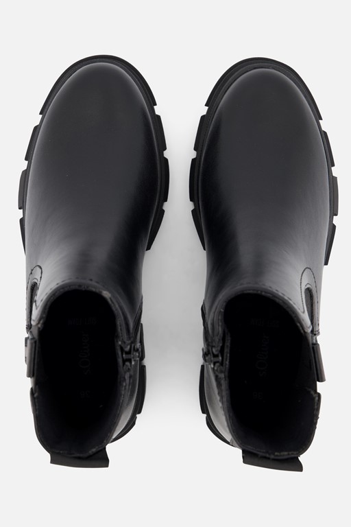 S.Oliver Chelsea boots zwart Synthetisch